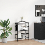 Raamatukapp Must tamm 60 x 29,5 x 81 cm Tehispuit