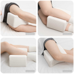 Knee pillow valge pol&uuml;ester 26 x 21,5 x 15 cm