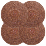 Mererohust lauan&otilde;ud 4 pcs Pruun &Oslash; 30 cm 100% Mererohi