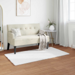Kunstlik k&uuml;&uuml;liku karv mat olite valge 80 x 150 cm pol&uuml;ester