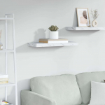 Seinariiul hoiulaekaga Valge Marmor 50 x 23 x 4 cm Tehispuit