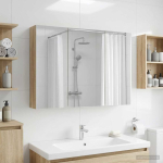Vannitoa peeglikapp Sonoma tamm 100 x 14,5 x 70 cm Tehispuit