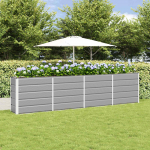 Taimekast helehall 160 x 40 x 75 cm teras