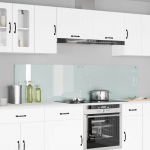 K&ouml;gi splashback 2 tk valge 100 x 50 cm karastatud klaas
