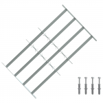 Akna turvav&otilde;re 4 ristvartiga 3 tk 630-1140 mm tsingitud teras