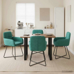 S&ouml;&ouml;gitoa Toolid 4 pcs Samet T&uuml;rkiis 59 x 56,5 x 86 cm
