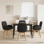 P&ouml;&ouml;rlevad Toiduainete Toolid 4 pcs Boucl&eacute; Must 54 x 58 x 87 cm