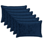 Diivanipadi 6 pcs HOUTEN Tumesinine 50 x 80 cm Flanell