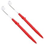 Klambriga vihmavari 2 pcs Tulekivi punane &Oslash; 105 x 86 cm