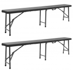 KOKKUPANDAVAD AIAPINGID, 2 TK, 180 CM, HDPE, MUST