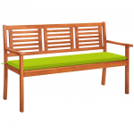 3-kohaline aiapink padjaga 150 cm, eukal&uuml;ptipuit