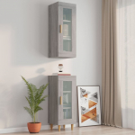 Seinakapp, hall sonoma tamm, 34,5 x 34 x 90 cm