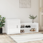 Jalatsikapp, k&otilde;rgl&auml;ikega valge, 130 x 35 x 54 cm, tehispuit