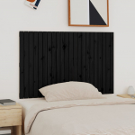 Seinale kinnitatav voodipeats, must, 140x3x90 cm, m&auml;nnipuit