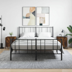 &Ouml;&ouml;kapid 2 tk, suitsutatud tamm, 40 x 40 x 50 cm, tehispuit