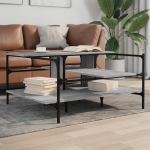Diivanilaud, hall sonoma tamm, 100 x 100 x 48,5cm, tehispuit