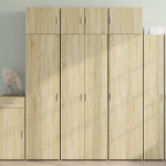 Hoiukapp, sonoma tamm, 70 x 42,5 x 225 cm, tehispuit