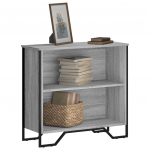 Raamatualus, hall sonoma tamm, 80x31x74,5 cm, tehispuit
