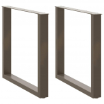 S&Ouml;&Ouml;GILAUA JALAD U-KUJULISED 2 TK, NATURAALNE TERAS, 80 X (72&ndash;73) CM, TERAS
