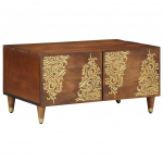 Kohvilaud meepruun 80 x 50 x 40 cm tugev mango puu