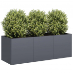 Lillepott antratsiithall 120 x 40 x 40 cm k&uuml;lmvaltsitud terasest