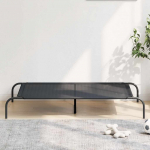 K&Otilde;RGENDATUD KOERAVOODI MUST 130X80X20 CM TEKSTIILIST TERASEST