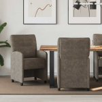 Ratastega S&ouml;&ouml;gi-toolid ratastega 2 tk Tumehall 57 x 67 x 95 cm
