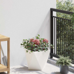 Taimekast valge 30 x 30 x 30 cm teras