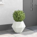 Taimekast valge 50 x 50 x 40 cm teras