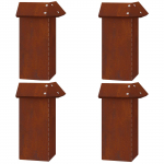 &Uuml;kssarviku aed 4 tk rooste 13,5 x 13,5 x 25 cm terase t&uuml;&uuml;p