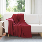Viskab tekid 24 tk bordeaux punane 170 x 130 cm fliis