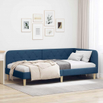 Nurga voodiraam Sinine 90 x 190 cm kangas