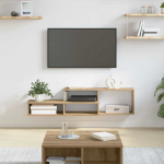 Seinakinnitusega TV alus 120x25x28,5cm tehispuit