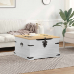 Storage box riiuliga Valge 78 x 78 x 45 cm Tahke m&auml;nd