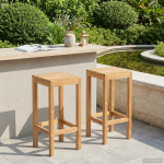Baaritool 2 pcs Pruun Tugev teakpuit