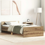 Peatsiga voodiraam Artisan tamm 80 x 200 cm Tehispuit
