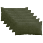 Diivanipadi 6 tk ALMELO roheline 40 x 80 cm manchester