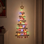 Rippuv j&otilde;ulupuu pallidega 90 cm 30 LED-i Mitmev&auml;rviline