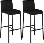 2-osaline baaritoolide komplekt Freeport, tehisnahk, B, must