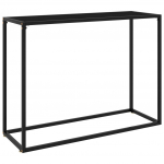 Konsoollaud, must, 100 x 35 x 75 cm, karastatud klaas
