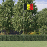 Belgia lipp ja lipumast, 6,23 m, alumiinium