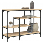 Riiulitega konsoollaud, sonoma tamm, 100 x 35 x 75 cm