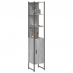 VANNITOAKAPP, HALL SONOMA TAMM, 33 X 33 X 185,5 CM, TEHISPUIT