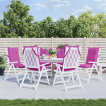 K&otilde;rge seljatoega toolipadjad 6 tk, roosa, oxford kangas