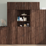 Hoiukapp, pruun tamm, 70 x 42,5 x 225 cm tehispuit
