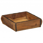 Kandik ladustamisega pruun 29 x 31 x 10 cm tugev taastatud puit