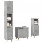 3-osaline vannitoa m&ouml;&ouml;blikomplekt, betoonhall, tehispuit