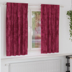 Satiinist kardinad 2 tk veinipunane 175 x 140 cm samet