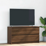 TELERIKAPP PRUUN TAMM 100X35X54 CM ENGINEERED WOOD