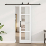 Liuguks valge 61 x 198.5 cm puit ja metall